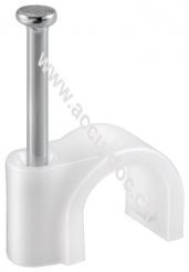 Kabelschelle 14 mm, weiß, 14 mm - Befestigung für Kabel mit Durchmesser bis 14 mm 