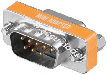 Nullmodem-Adapter, 1 Stk. im Plastikbeutel - D-SUB/RS-232-Stecker (9-polig) > D-SUB/RS-232-Buchse (9-polig) 