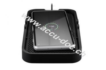 Kabelloses Kfz-Schnellladegerät 10 W, schwarz, 1 m - Ladematte geeignet für Smartphones und Geräte mit Qi-Standard 