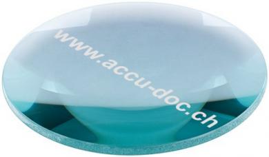 Linse für Lupenleuchte, 5 Dioptrien, 100 mm - Ersatzlupe mit 2,25x Vergrößerung, Glas, 100 mm Durchmesser 