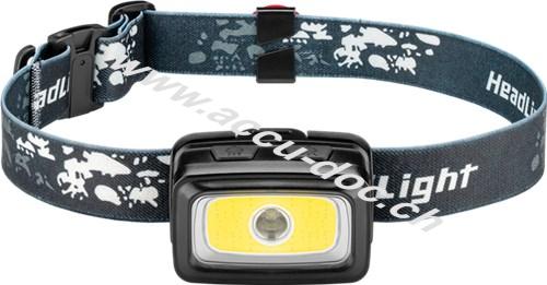 LED-Stirnlampe High Bright 240, Schwarz - ideal für Freizeit, Sport, Camping, Angeln, Jagd und Pannenhilfe 